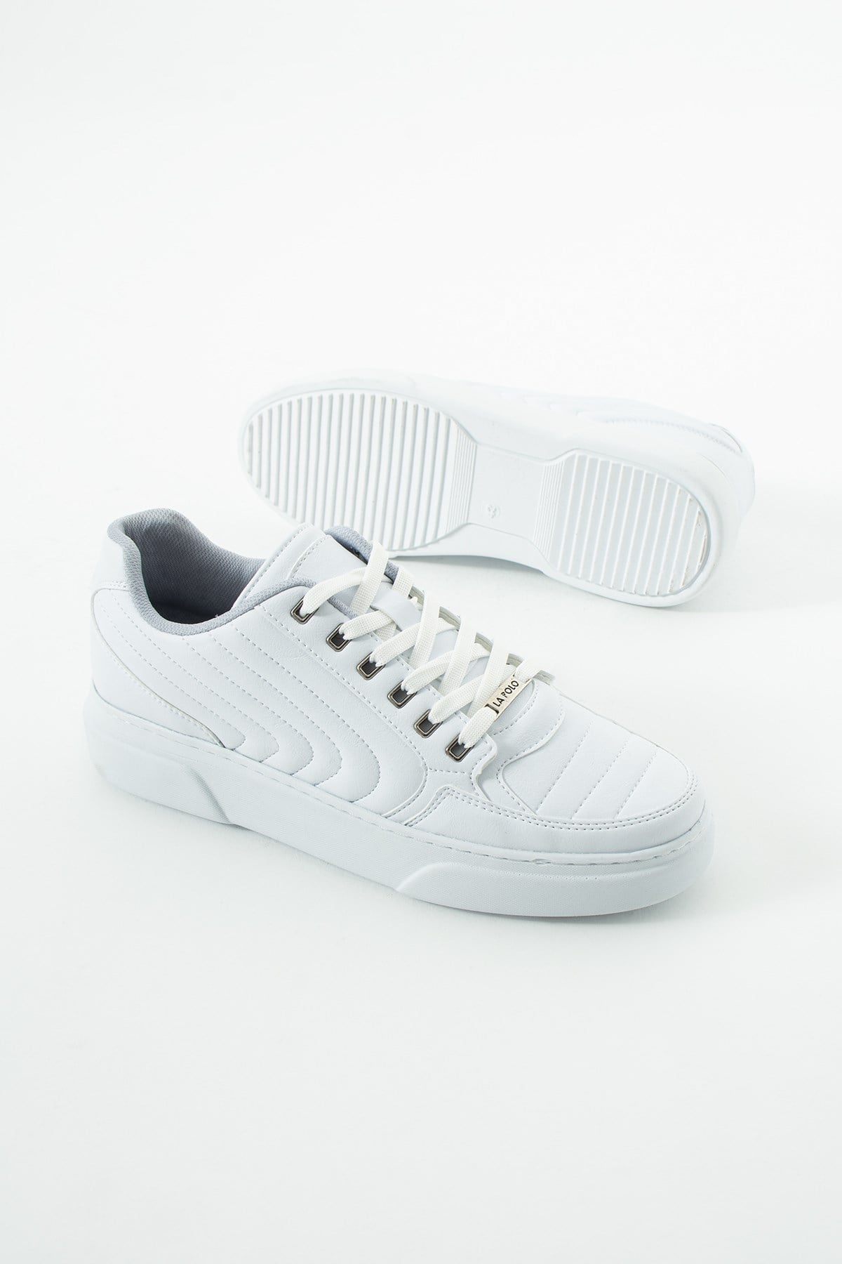 Dikişli Beyaz Erkek Sneaker