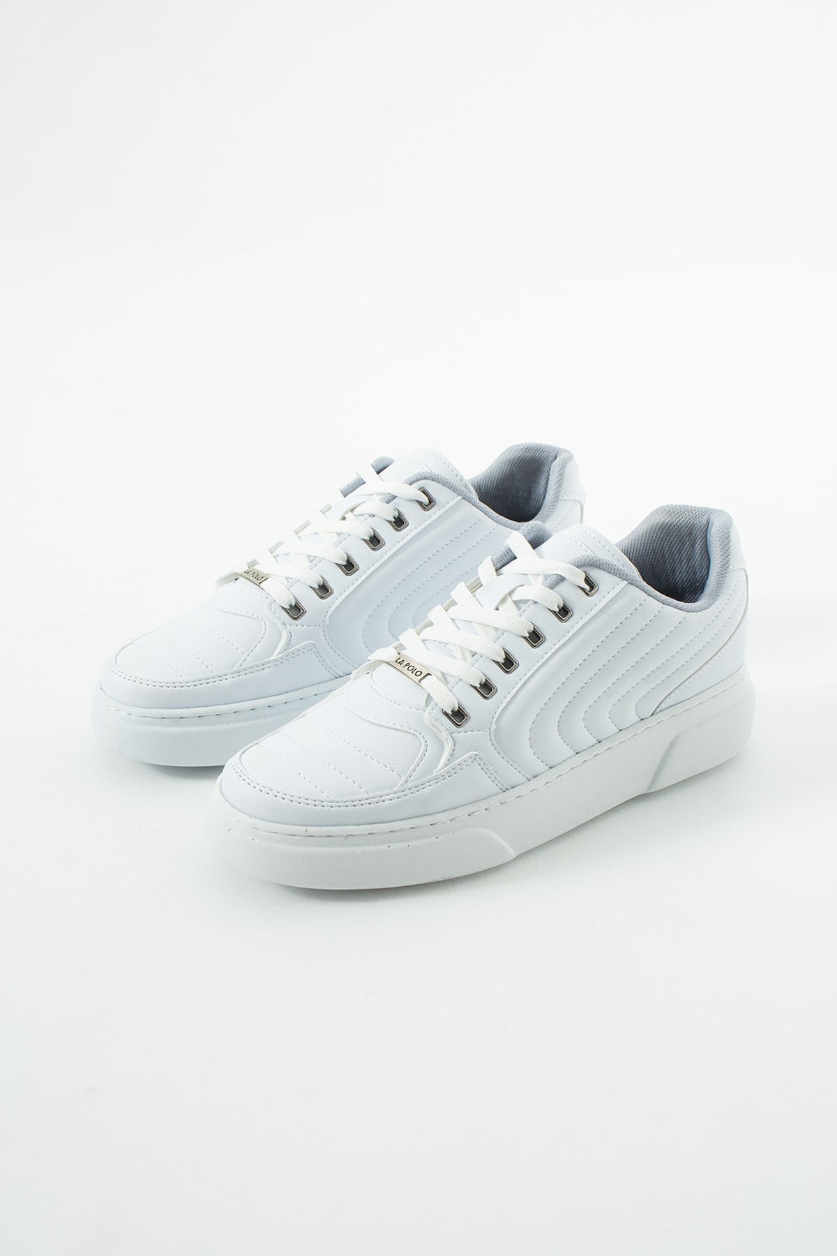Dikişli Beyaz Erkek Sneaker