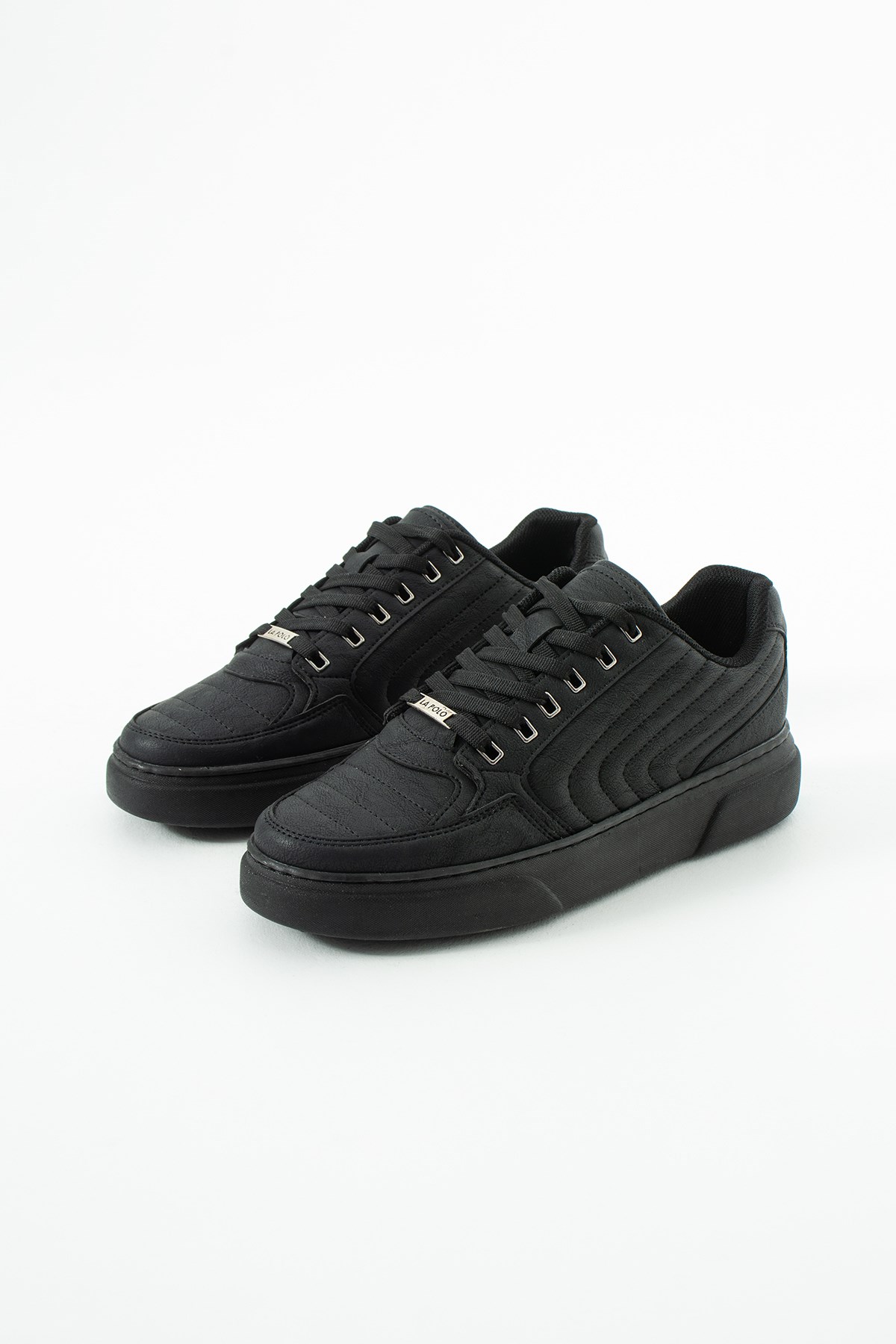 Dikişli Siyah Erkek Sneaker