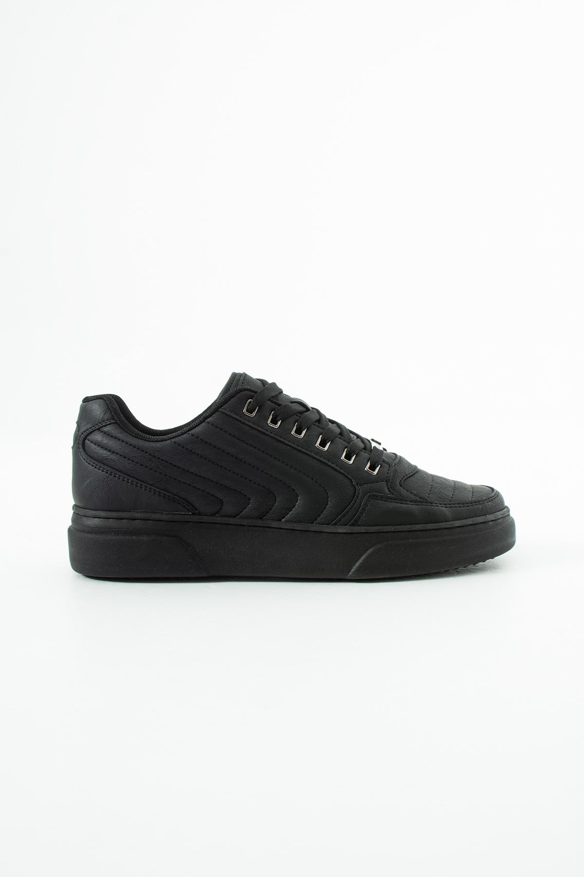 Dikişli Siyah Erkek Sneaker