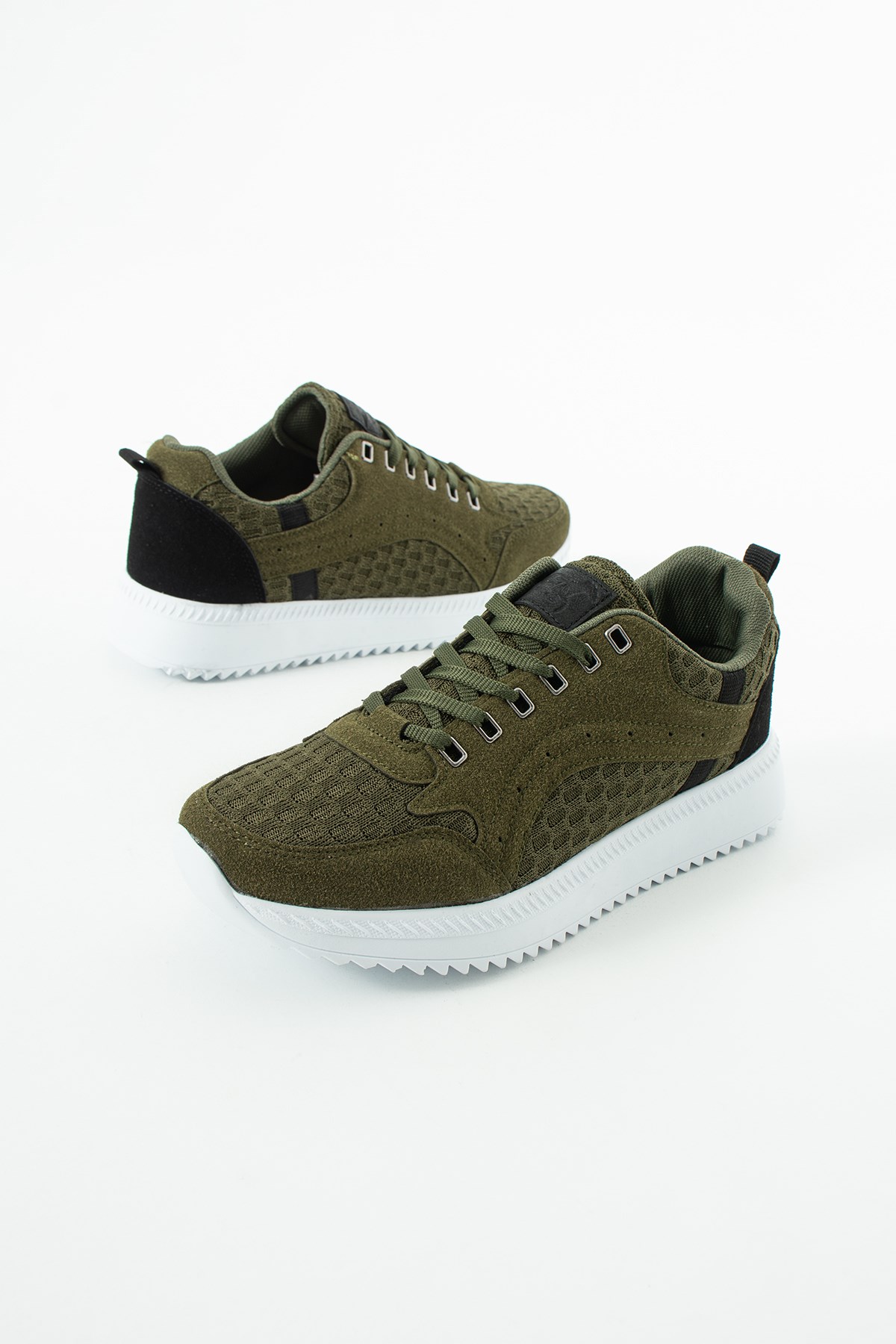 Haki Triko Erkek Sneaker
