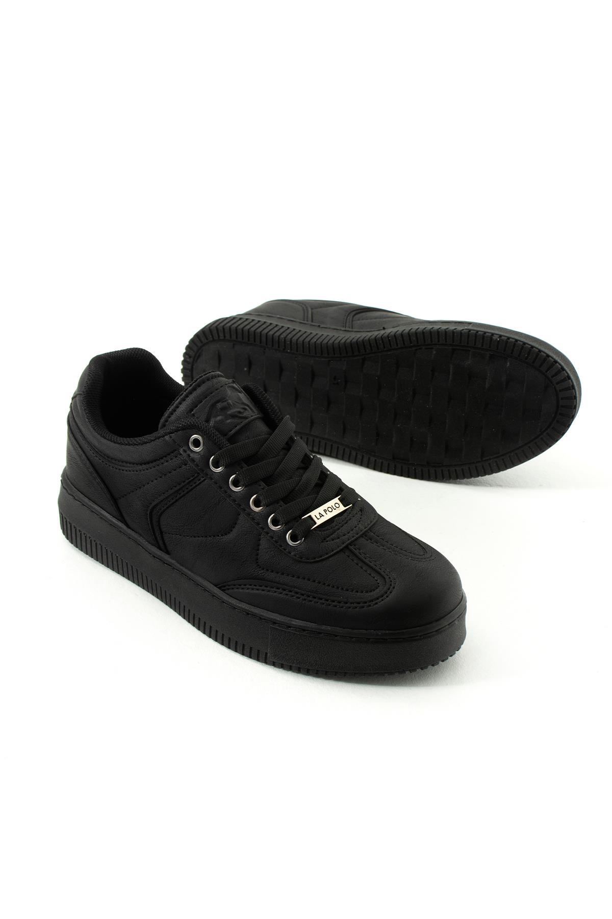 Kalın Taban Siyah Erkek Sneaker