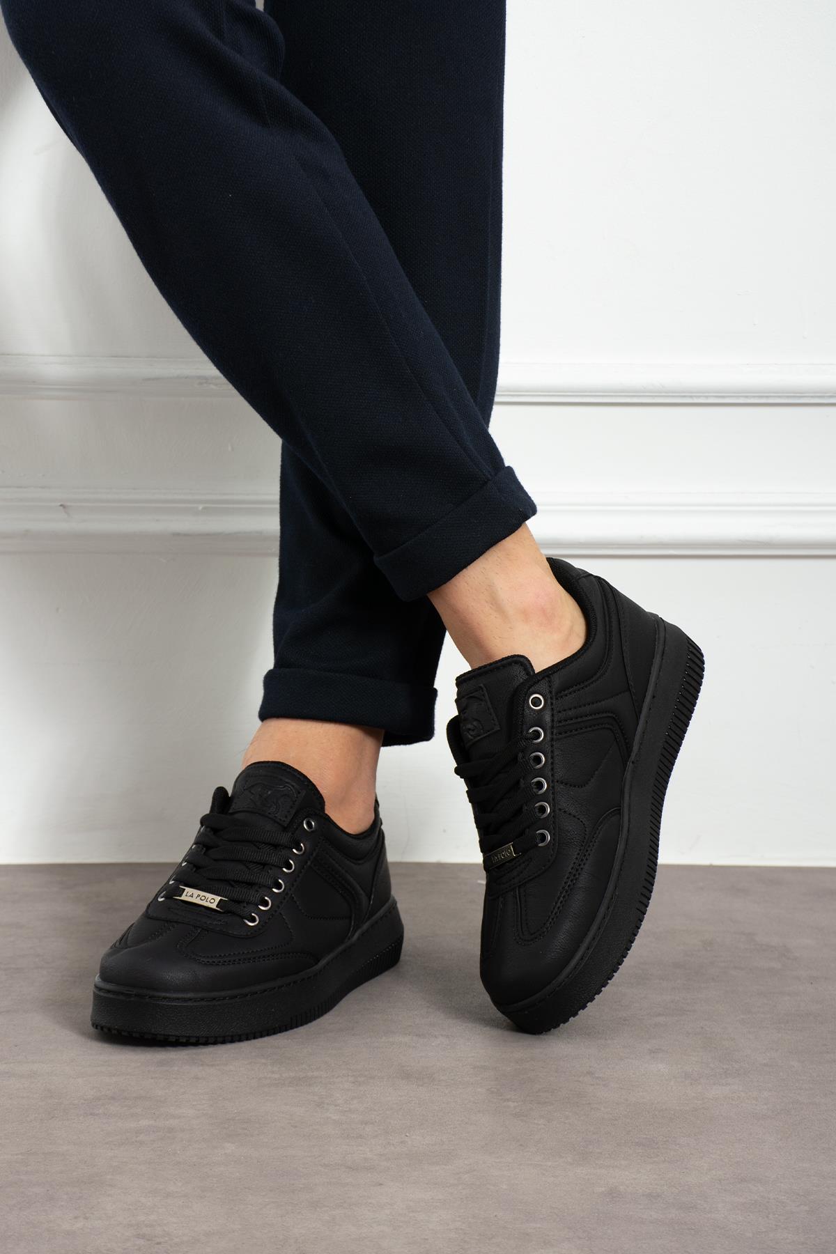 Kalın Taban Siyah Erkek Sneaker