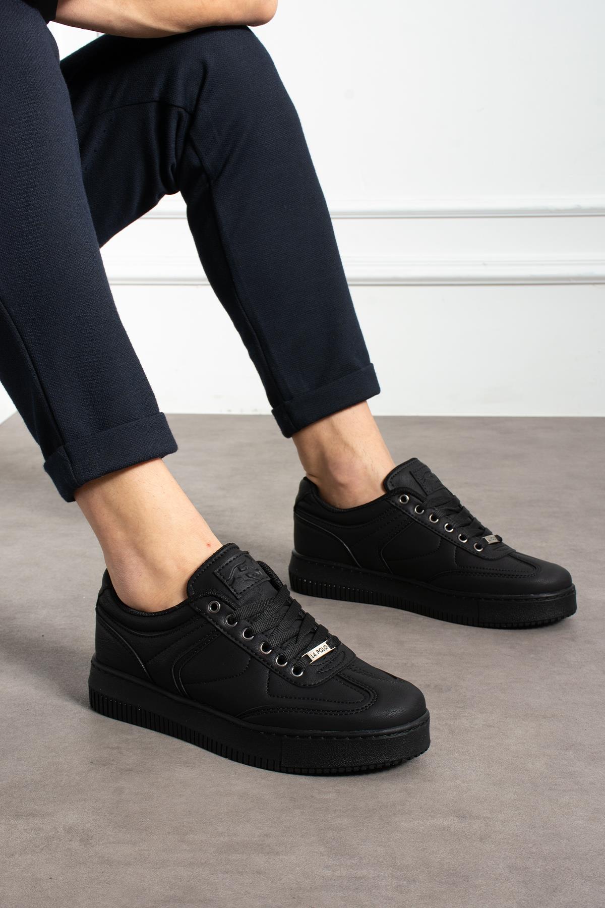 Kalın Taban Siyah Erkek Sneaker