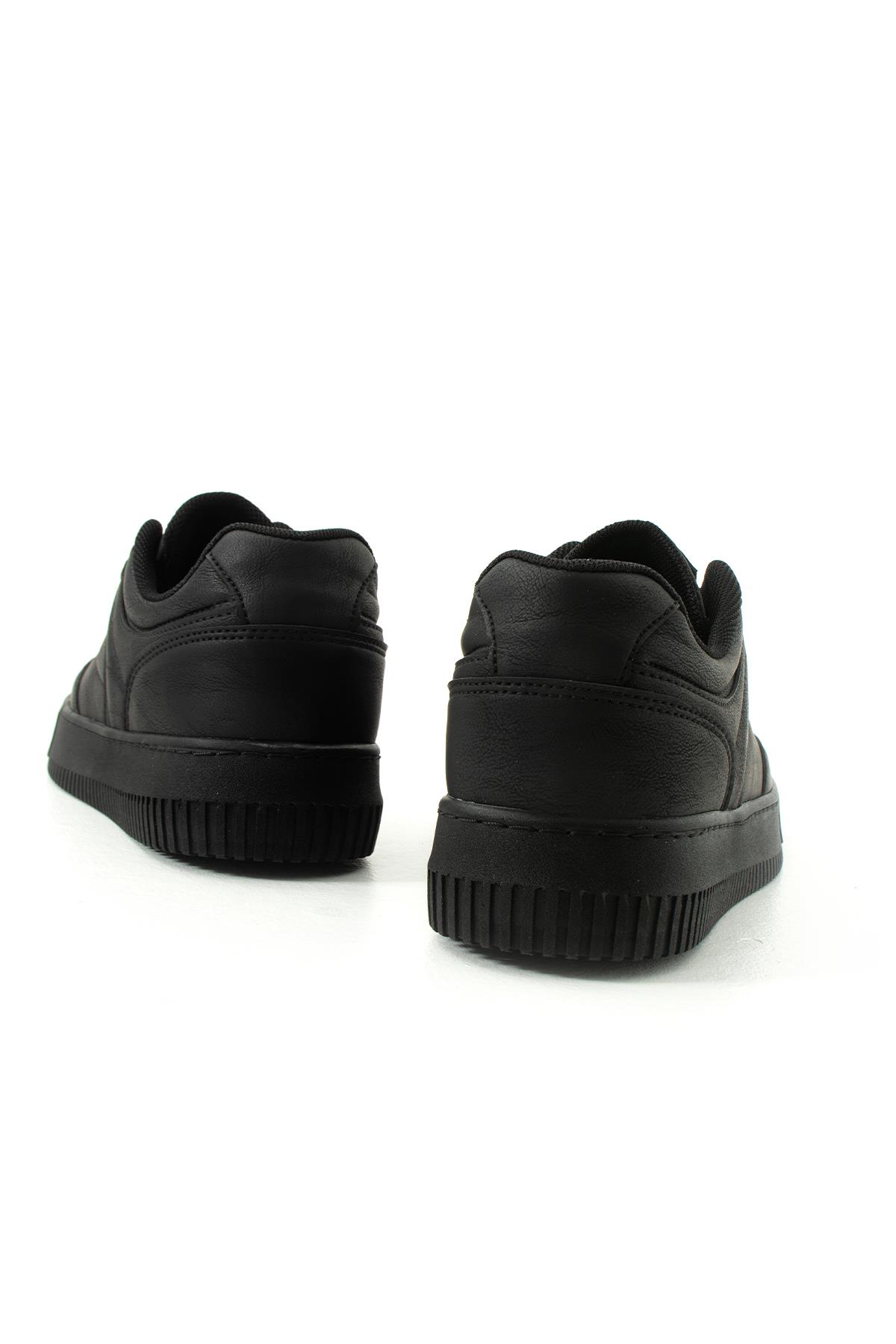 Kalın Taban Siyah Erkek Sneaker