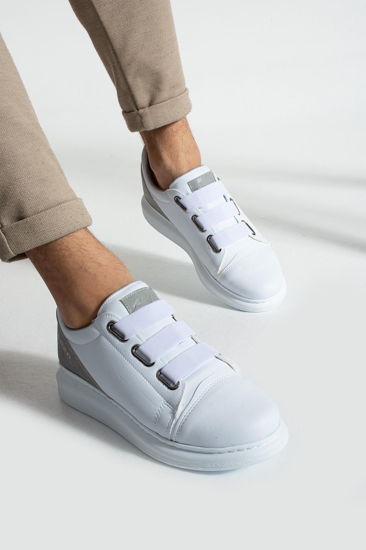 L.A Polo 341 Beyaz Buz Renk Beyaz Tabanlı Günlük Erkek Spor Ayakkabı