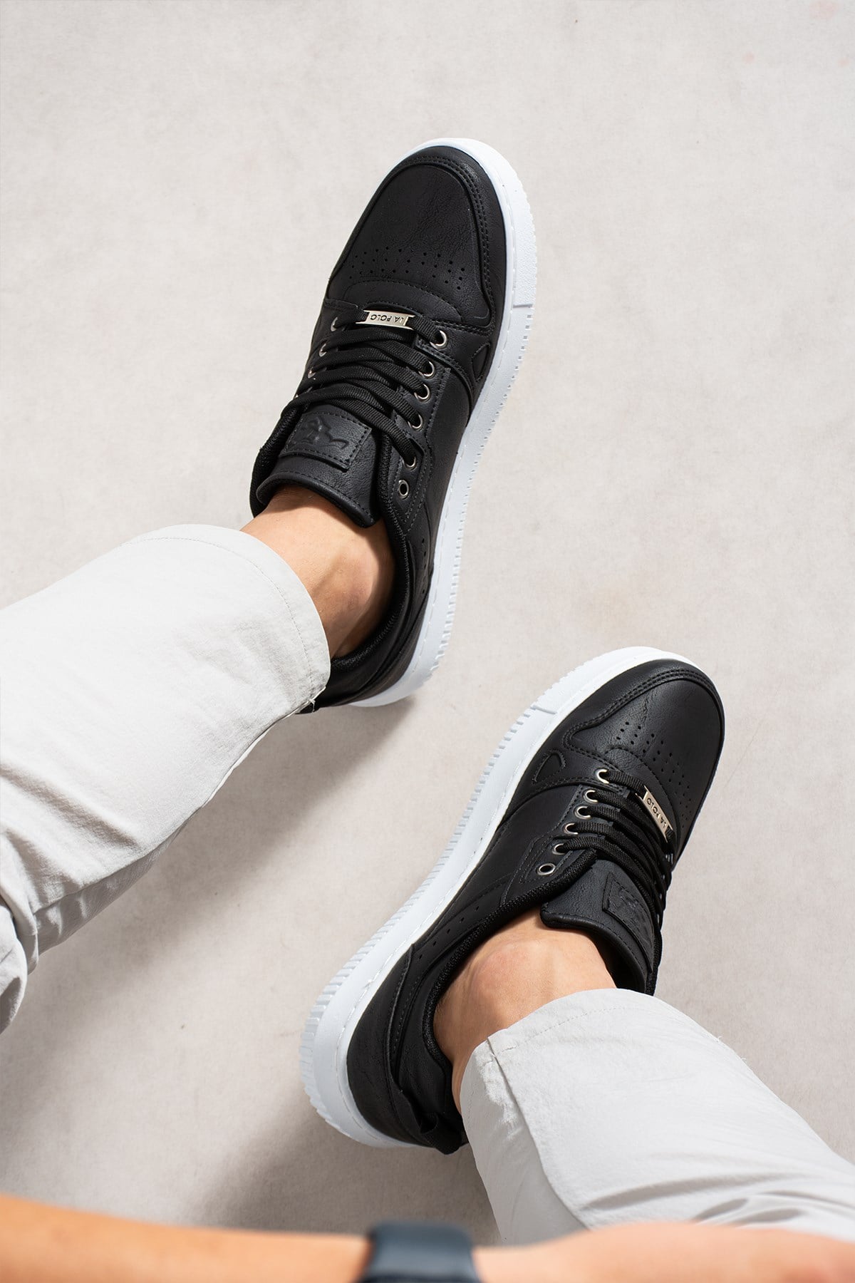 Siyah Beyaz Erkek Sneaker