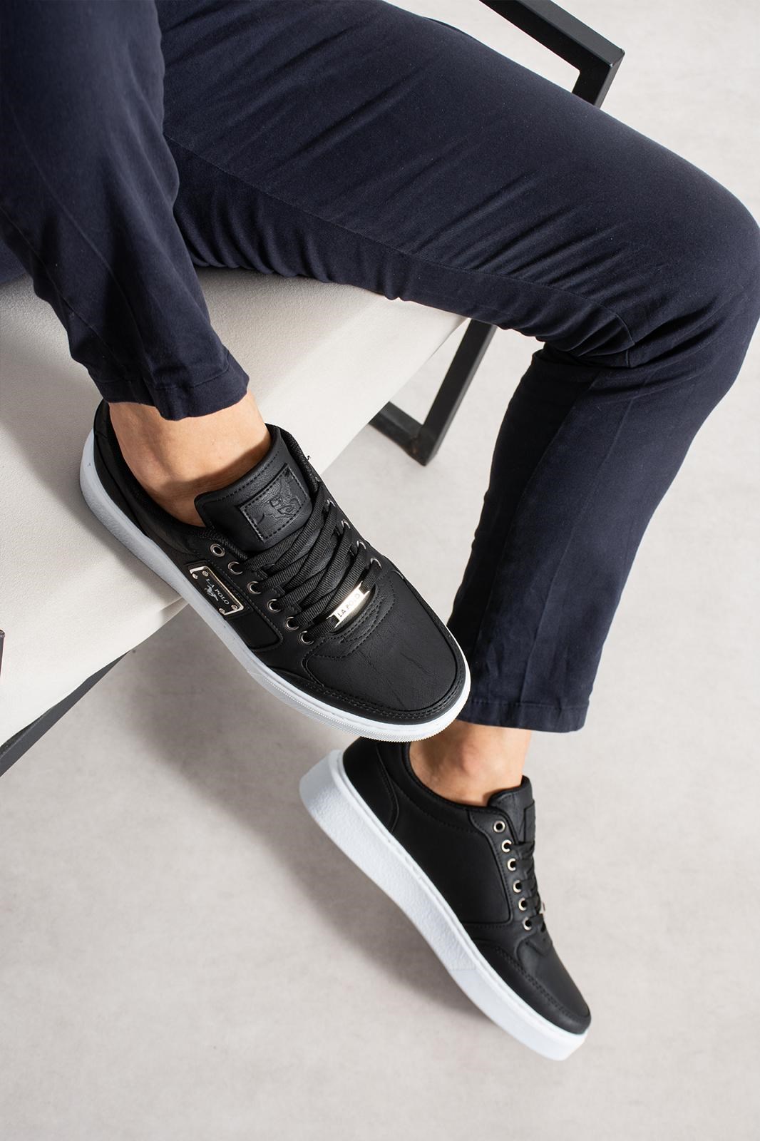 Siyah Beyaz Erkek Sneaker