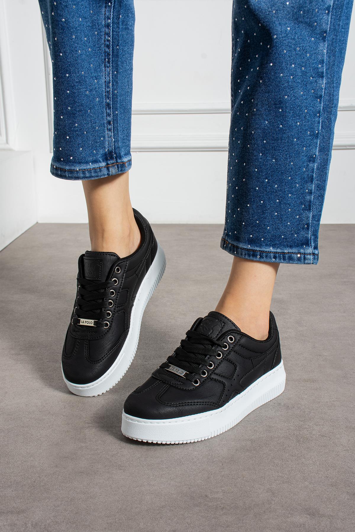 Siyah Beyaz Kadın Sneaker