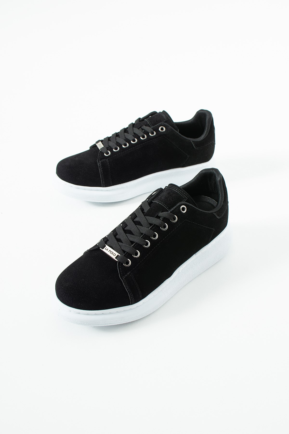 Siyah Beyaz Süet Erkek Sneaker