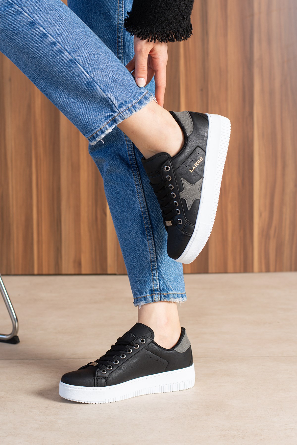 Siyah Füme Kadın Sneaker