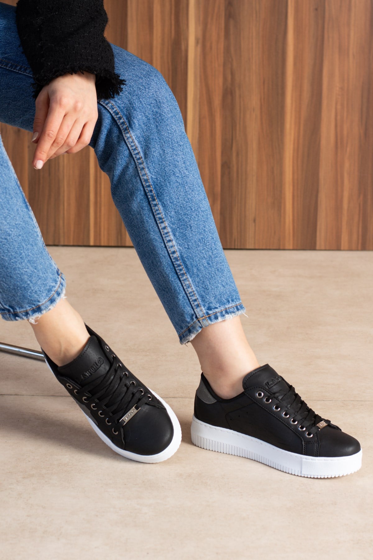 Siyah Füme Kadın Sneaker