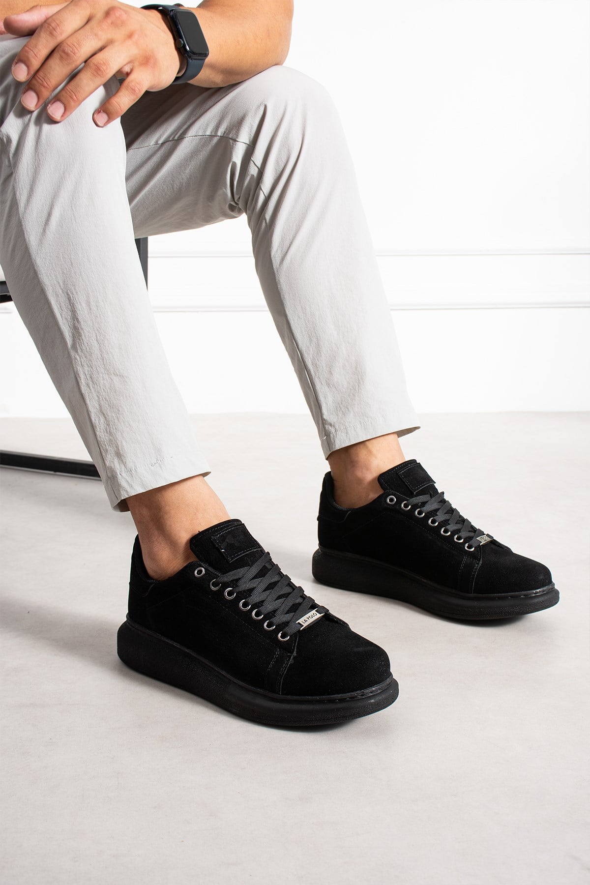 Siyah Süet Erkek Sneaker