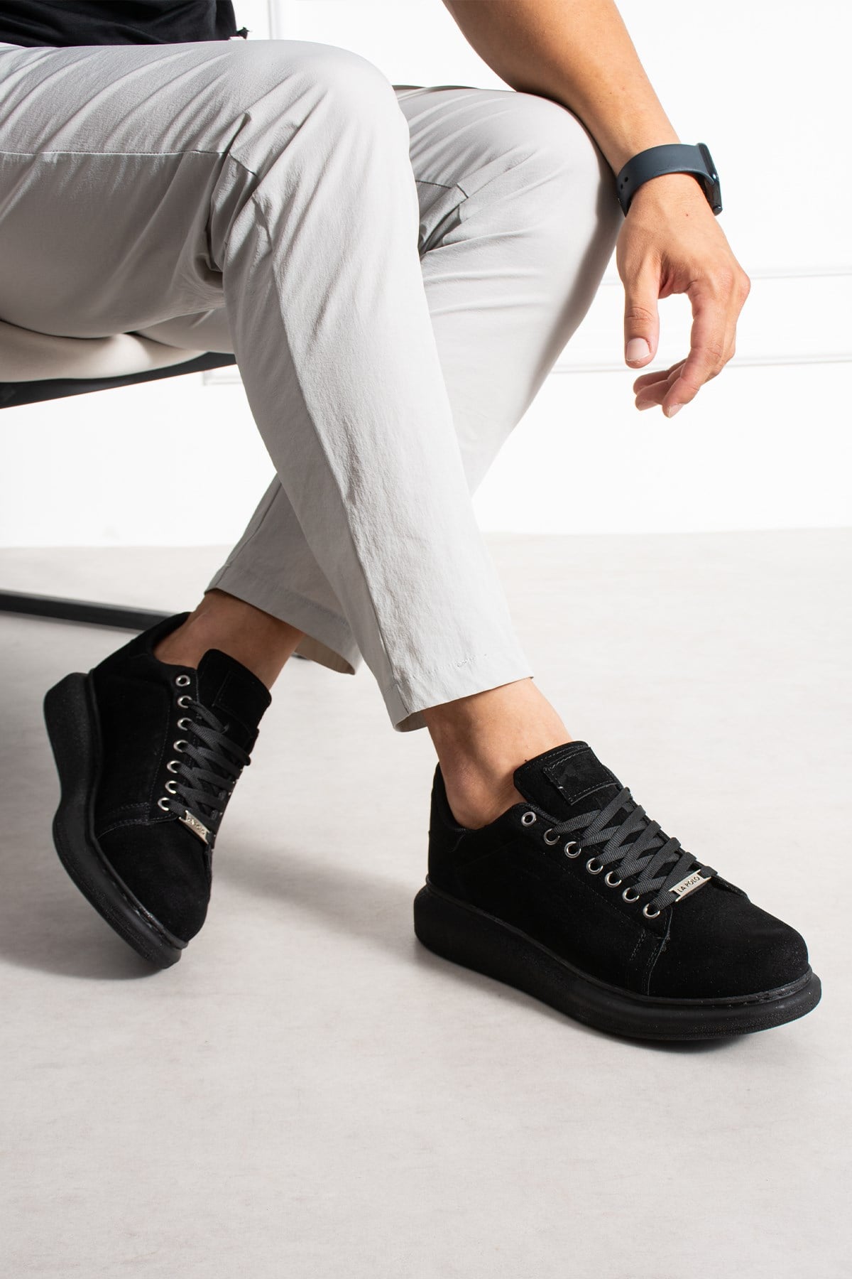 Siyah Süet Erkek Sneaker