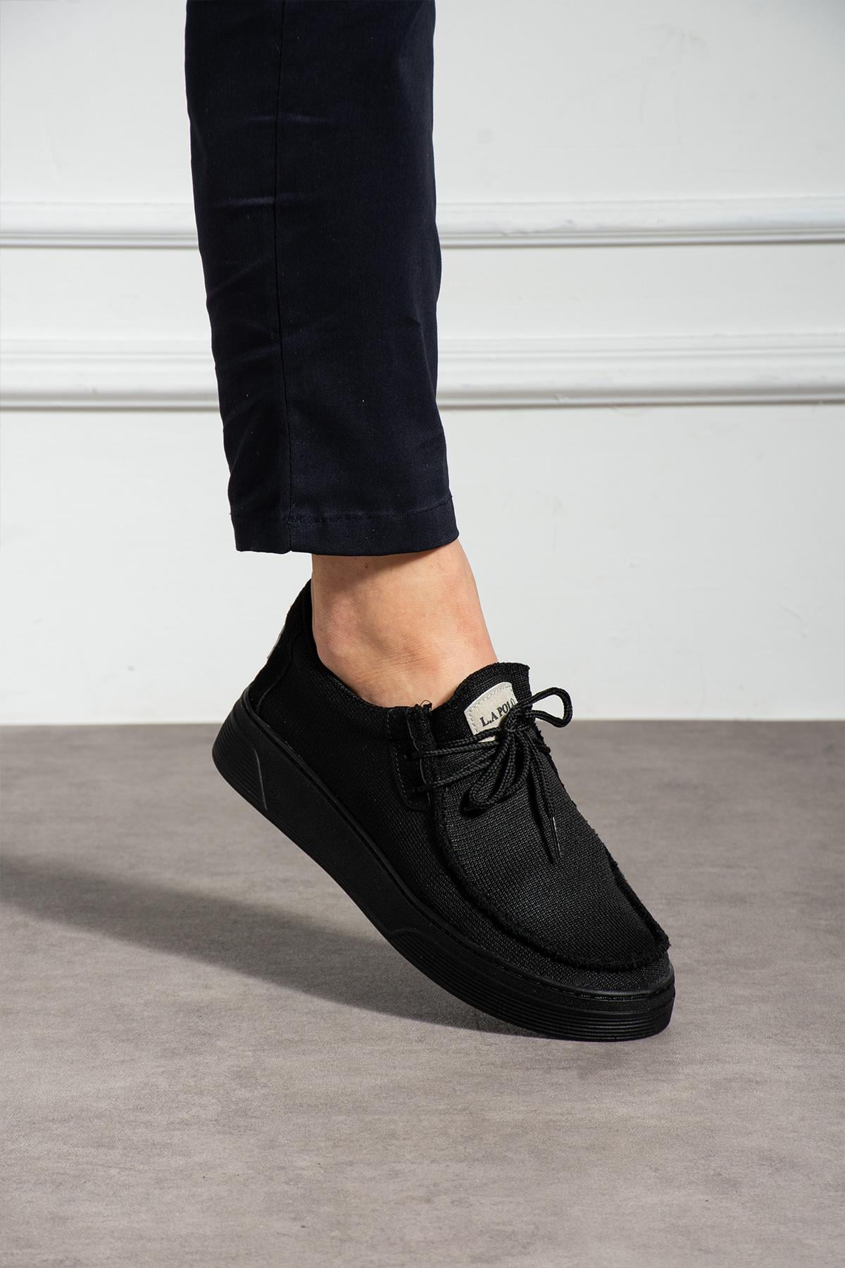 Siyah Triko Erkek Loafer