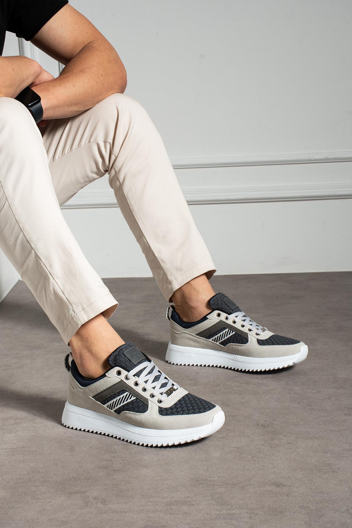 Yüksek Tabanlı Füme Erkek Sneaker