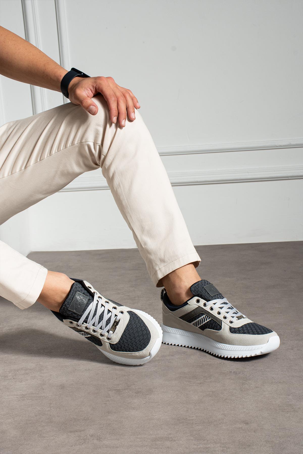 Yüksek Tabanlı Füme Erkek Sneaker