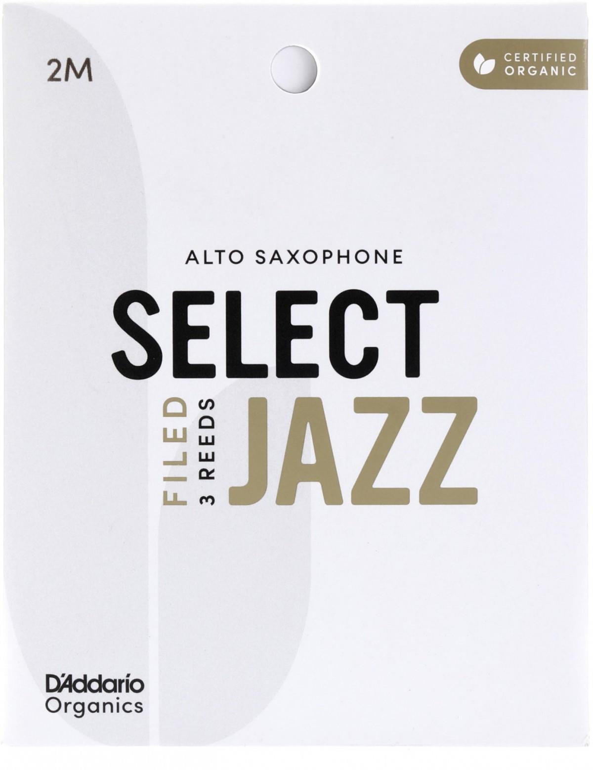 D'Addario Woodwinds Organic Select Jazz Alto Saksafon Kamışı No:2 Medium