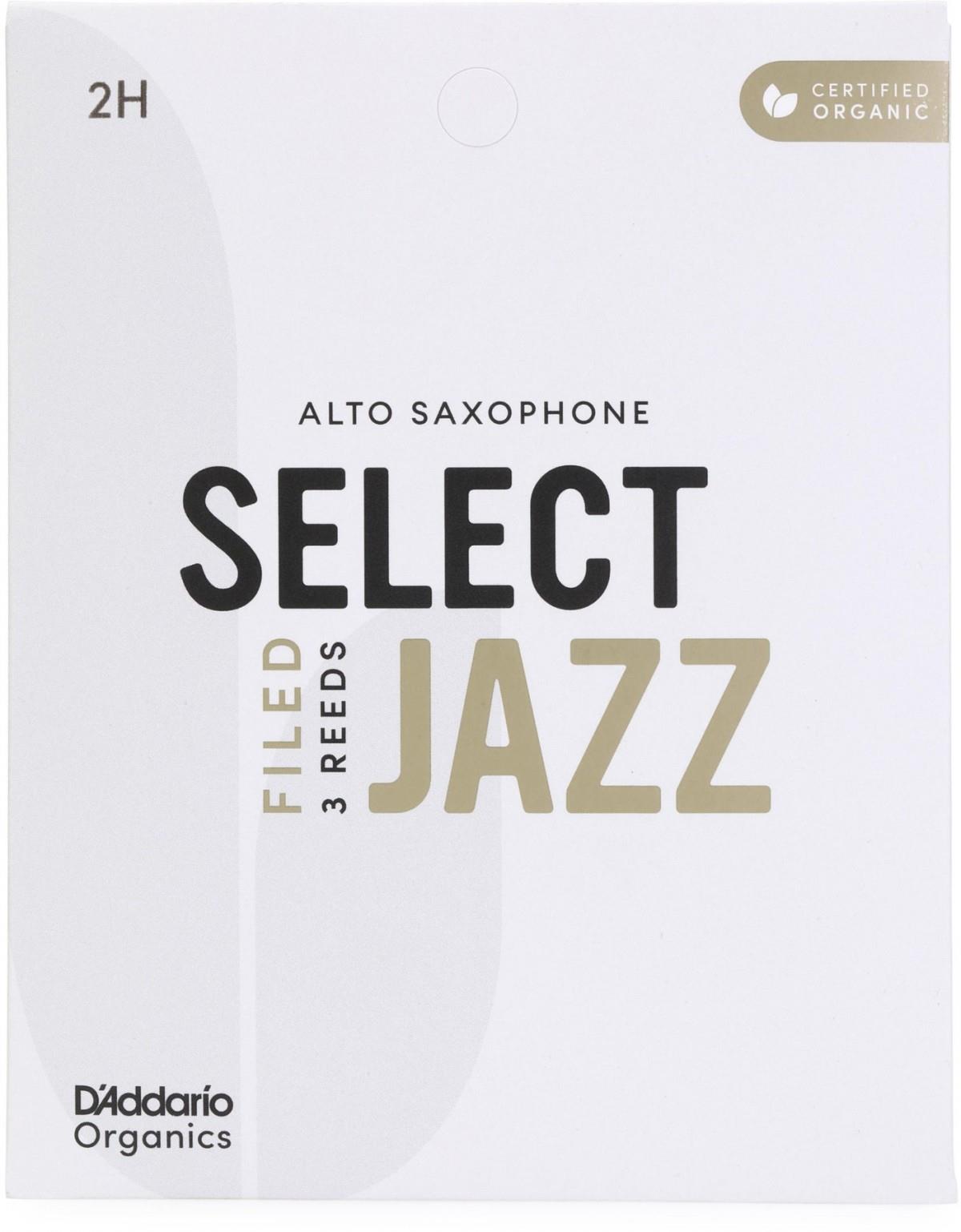 D'Addario Woodwinds Organic Select Jazz Alto Saksafon Kamışı No:2 Hard