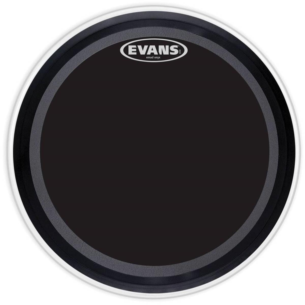 EVANS BD20EMADONX DERİ 20 EMAD ONYX KİCK KUMLU SİYAH SÜNGERLİ TEK KA