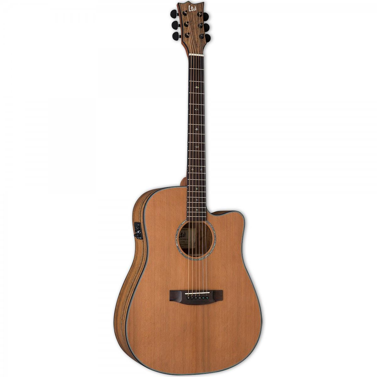 ESP LTD D-320E Natural Satin Elektro Akustik Gitar