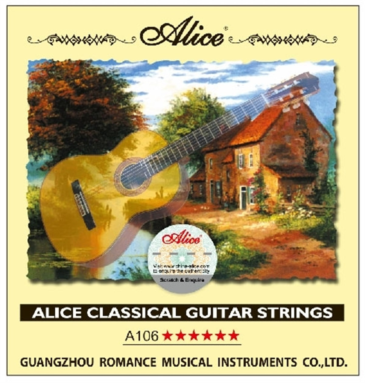 ALİCE A106 Hard Tension Klasik Gitar Teli TÜM TAKIM ORJİNAL