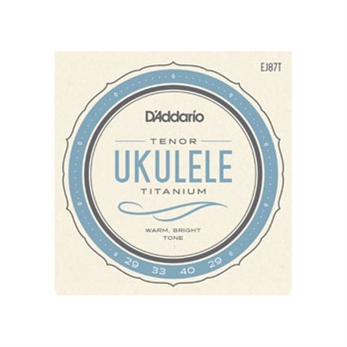DADDARIO EJ87T TENOR UKULELE TEL SETİ, TITANIUM, WARM BRIGHT