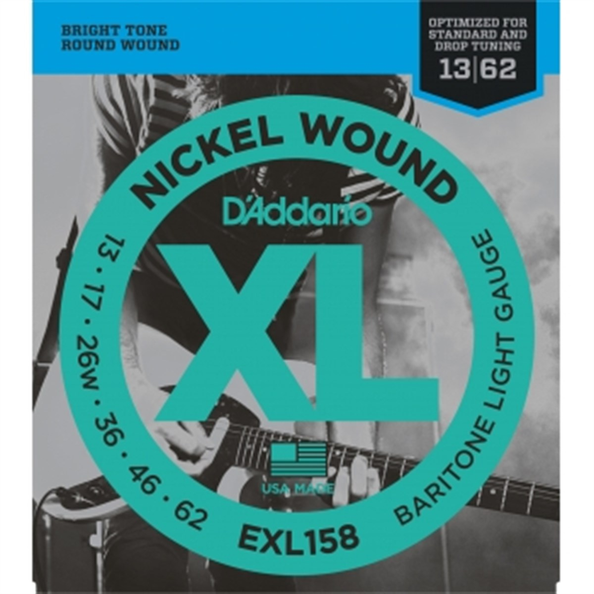 DADDARIO EXL158 ELEKTRO GİTAR TEL SETİ, XL 13-62