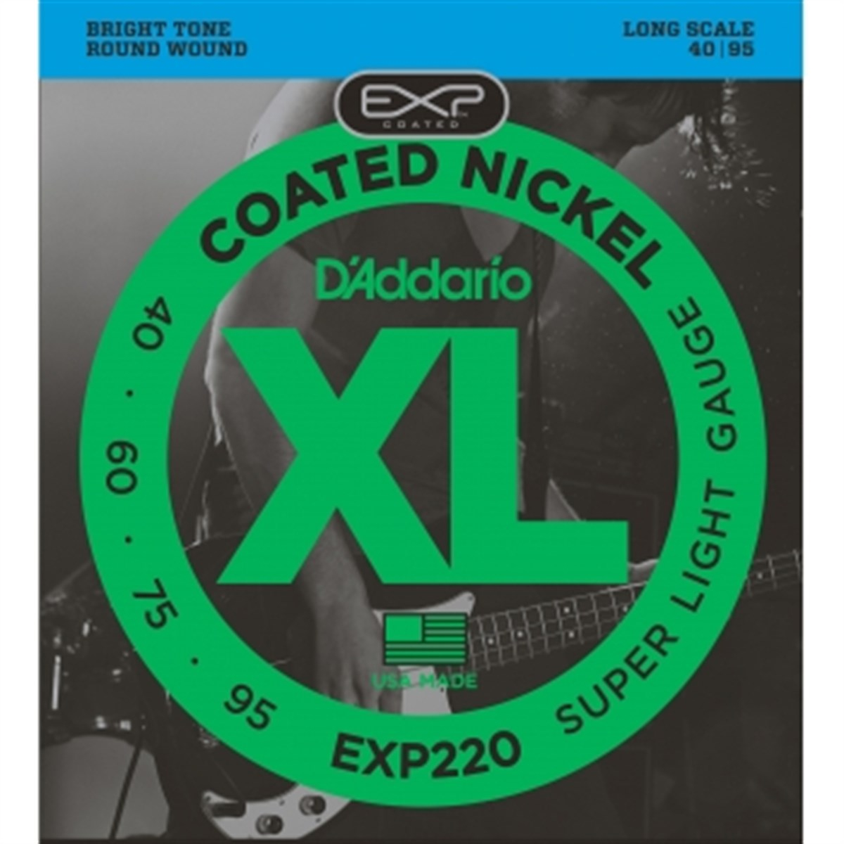 DADDARIO EXP220 BAS GİTAR TEL SETİ 40-95