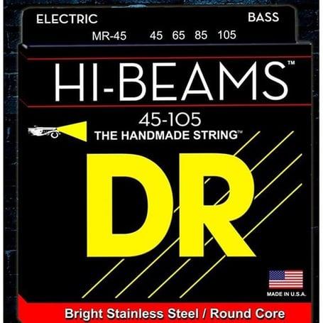 DR Hi Beams MR-45 Bas Gitar 45-105 Uzun Ömürlü Takım Tel (El yapımı)