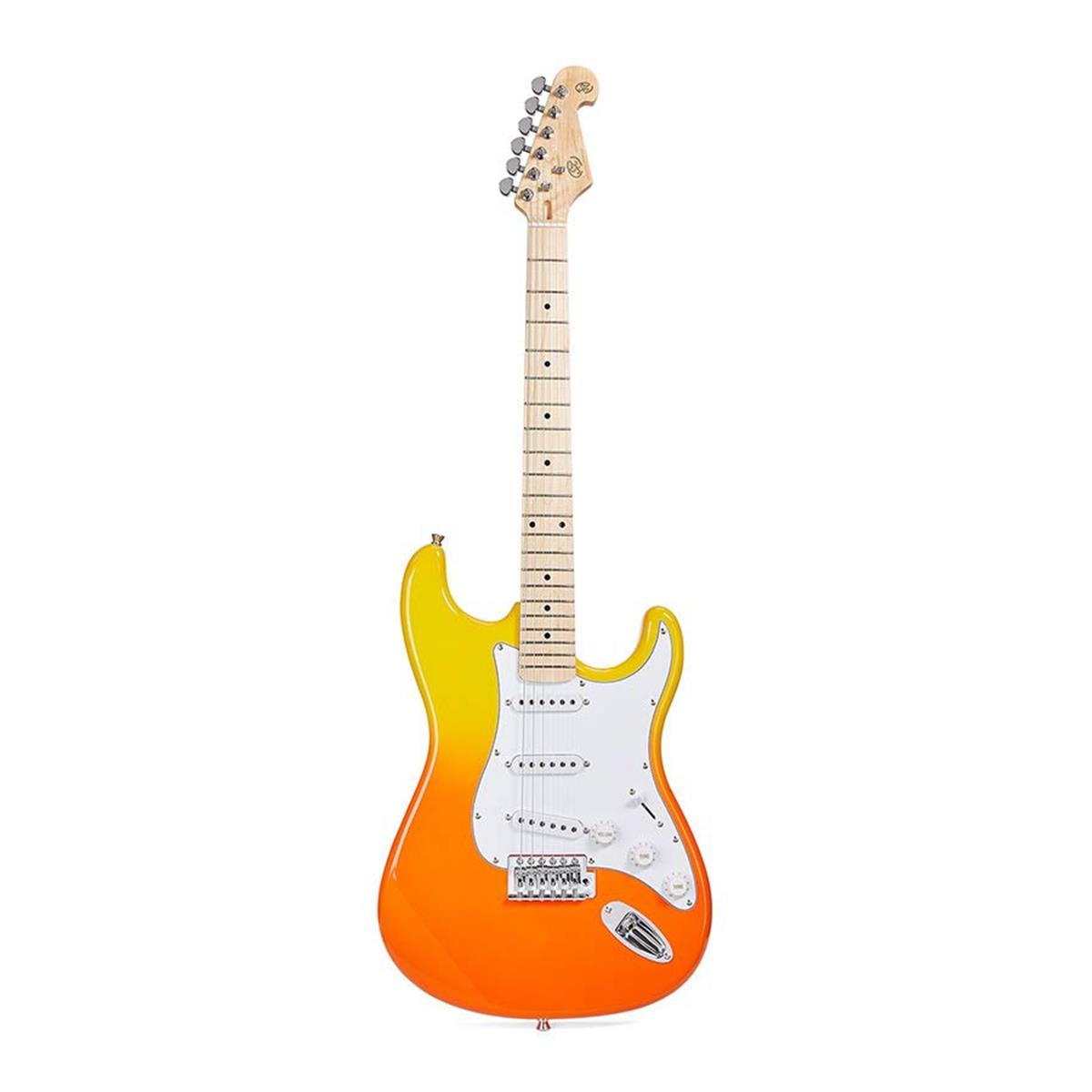 SX SEM1 Elektro Gitar (Burning Fire)