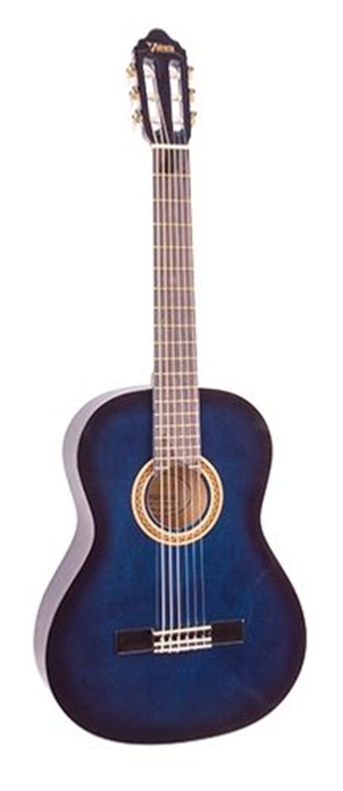 Valencia VC101TBUS 1/4 Klasik Gitar Mavi 5-7 Yaş Grubu (Kılıf+Pena)