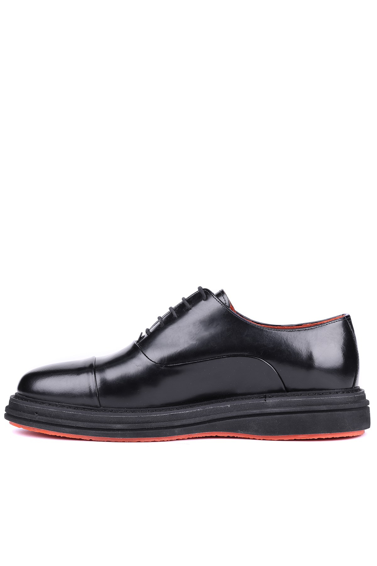Shoetyle - Siyah Hakiki Açma Deri Bağcıklı Erkek Klasik Ayakkabı 250-2035
