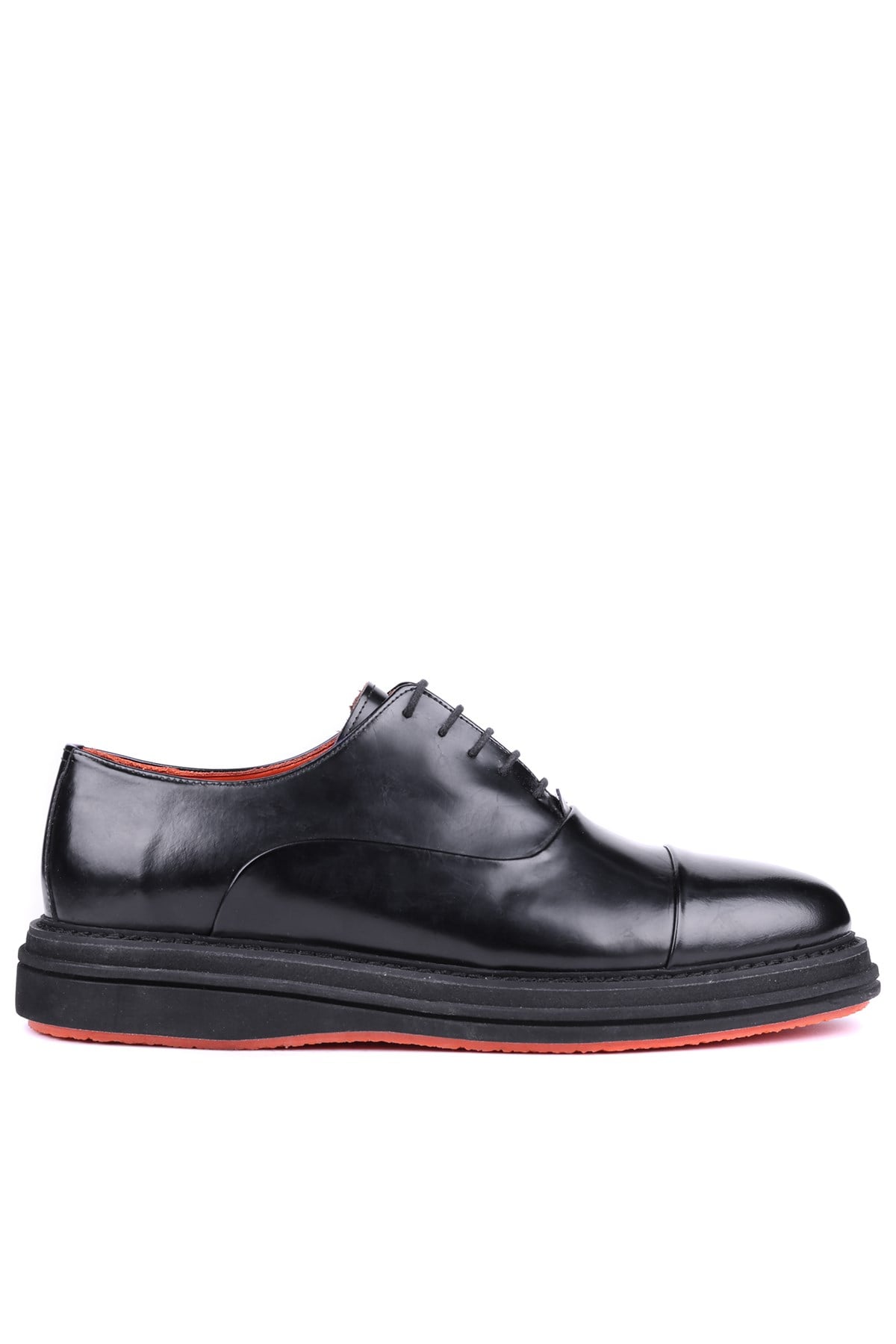 Shoetyle - Siyah Hakiki Açma Deri Bağcıklı Erkek Klasik Ayakkabı 250-2035