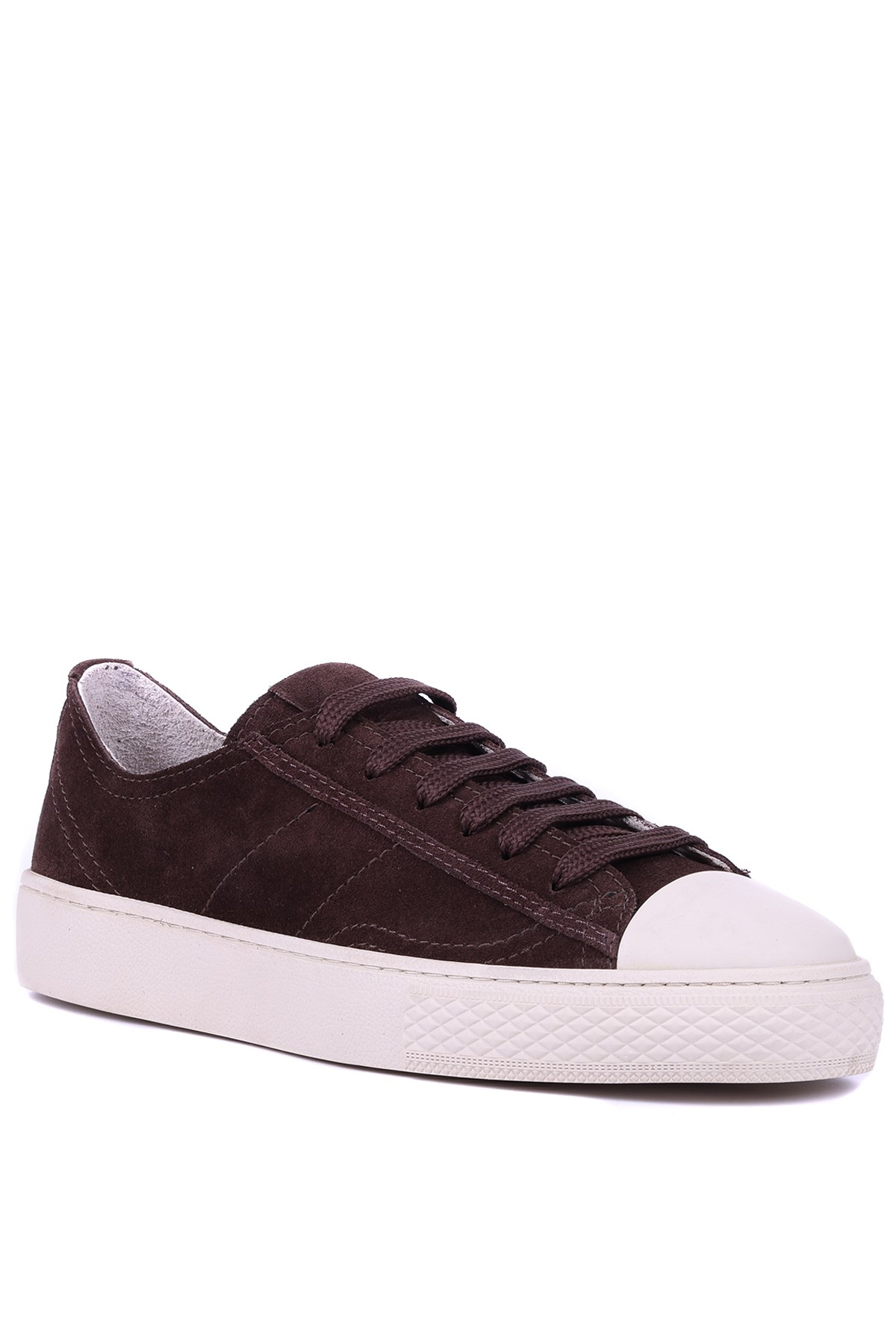 Shoetyle - Hakiki Süet Deri Kahverengi Erkek Sneaker - 666-0386 