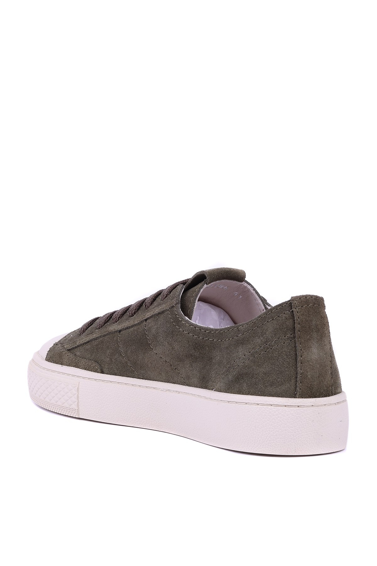 Shoetyle - Hakiki Süet Deri Yeşil Renk Erkek Sneaker - 666-0386 