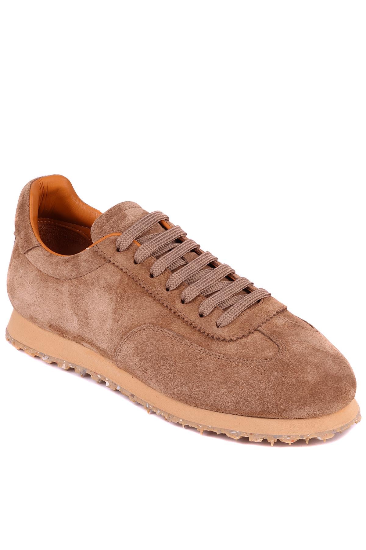 Shoetyle - Taba Hakiki Süet Bağcıklı Erkek Günlük Ayakkabı 666-109