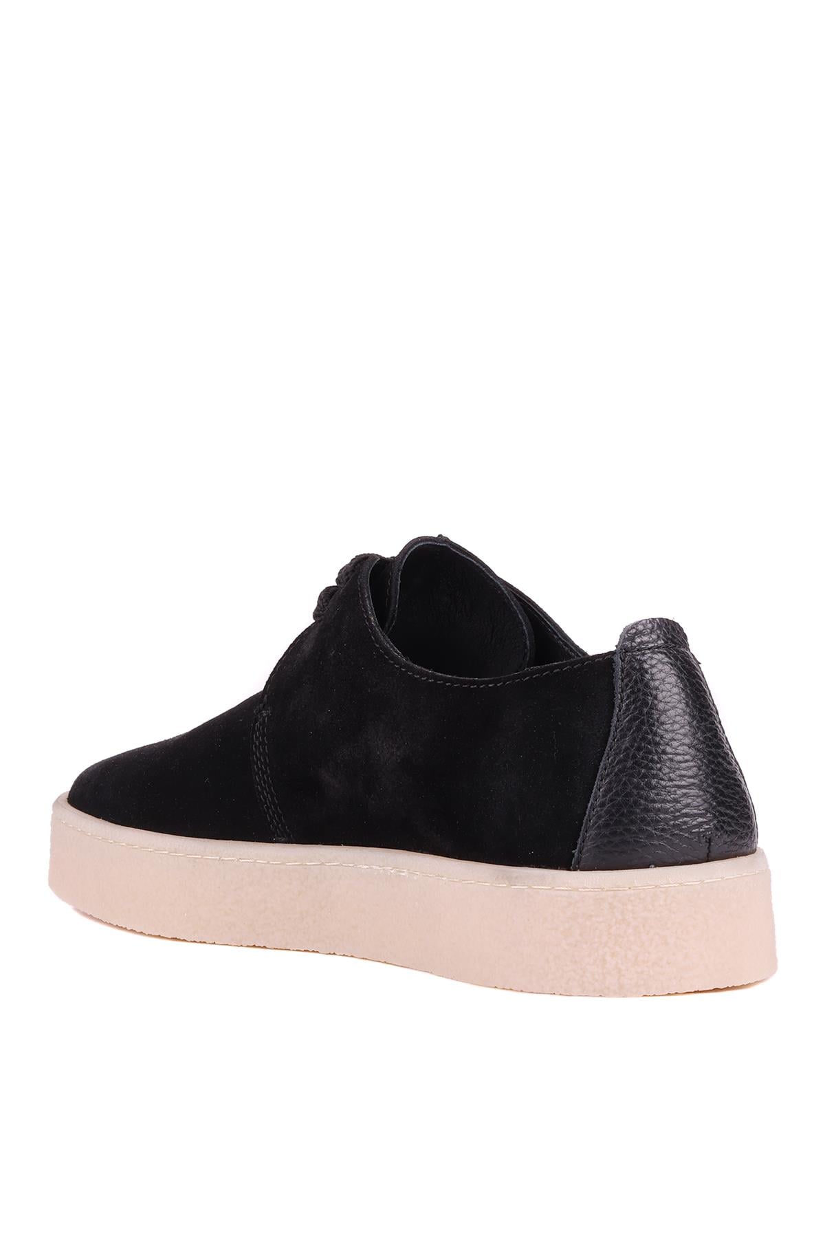 Shoetyle - Siyah Hakiki Süet Bağcıklı Erkek Günlük Ayakkabı 666-21