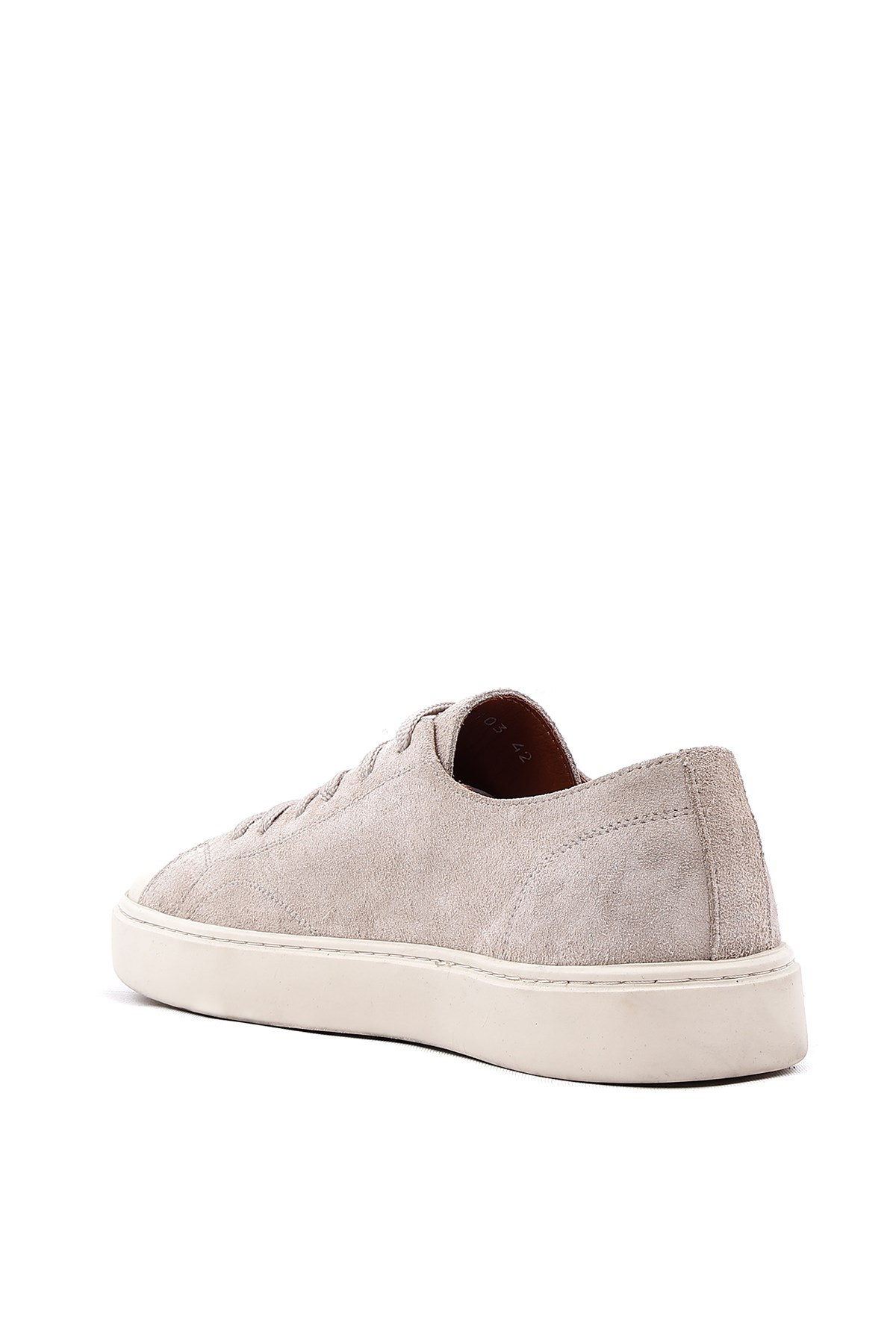 Shoetyle - Bej Hakiki Süet Bağcıklı Erkek Sneaker 666-25