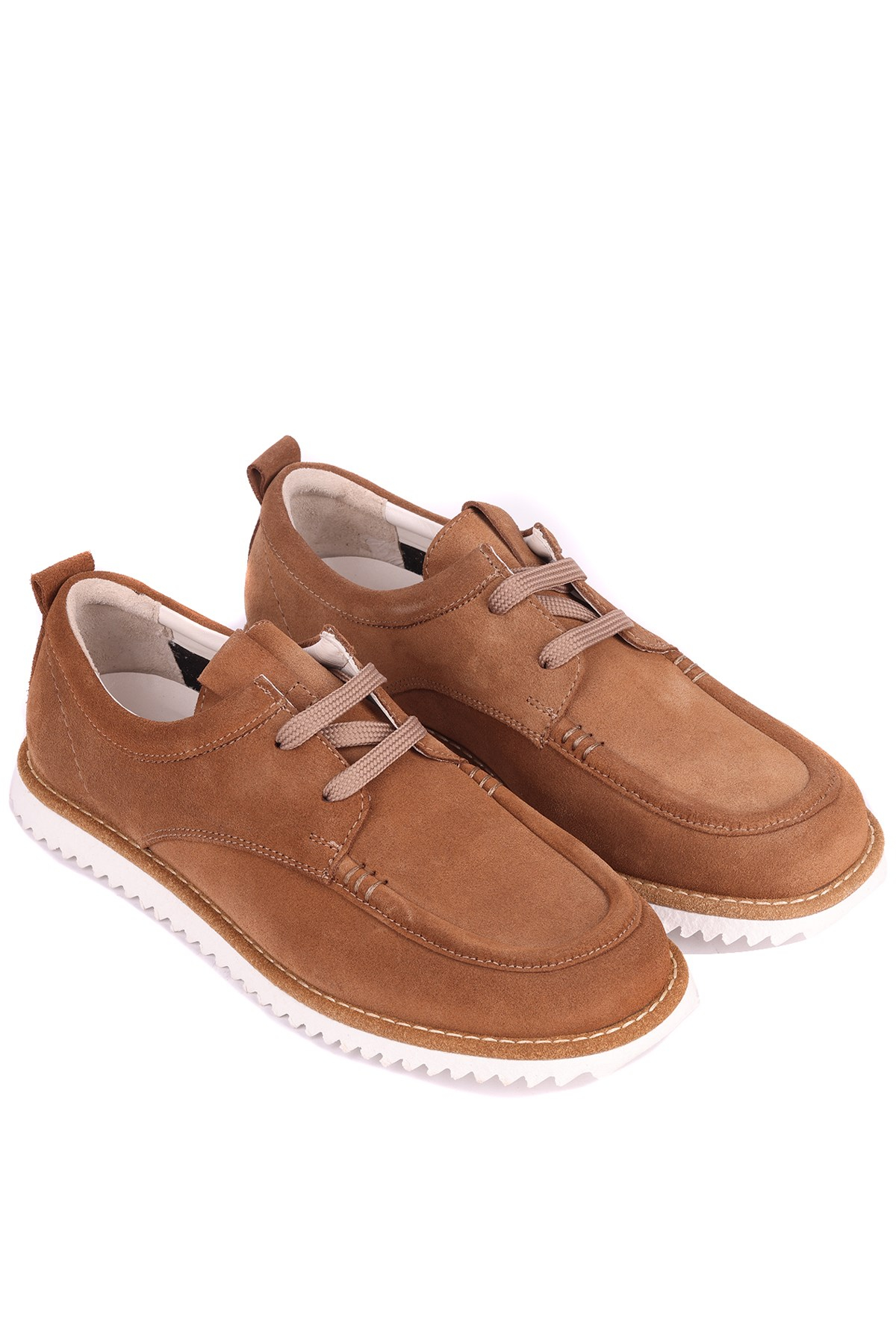 Shoetyle - Taba Renk Hakiki Süet Erkek Loafer - 666-5906