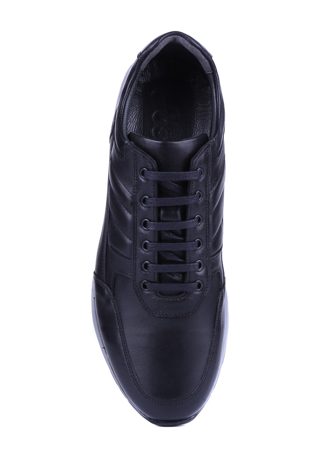 Fosco - Siyah Hakiki Deri Erkek Sneakers 2720-1 - 6960