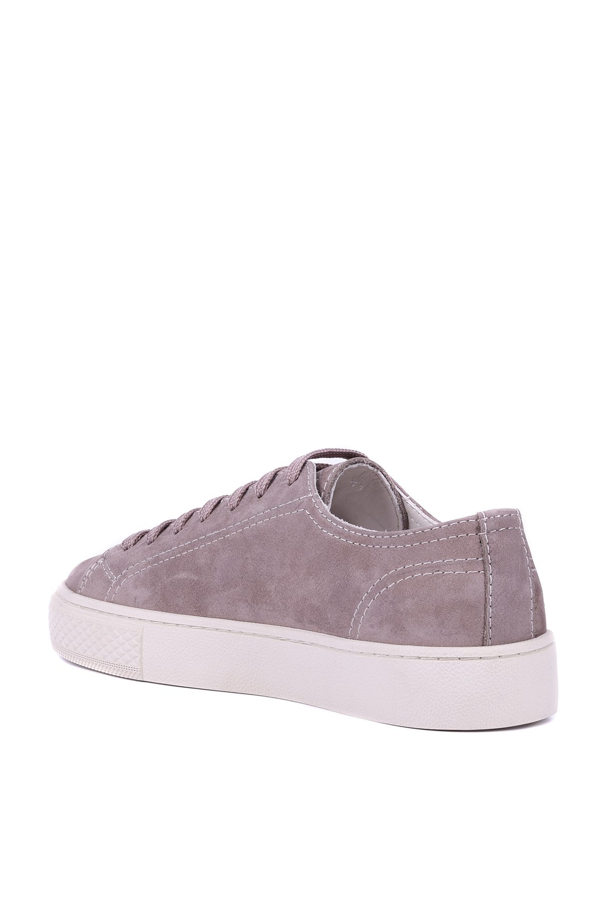 Shoetyle - Hakiki Nubuk Deri Gri Renk Erkek Sneaker - 666-0386