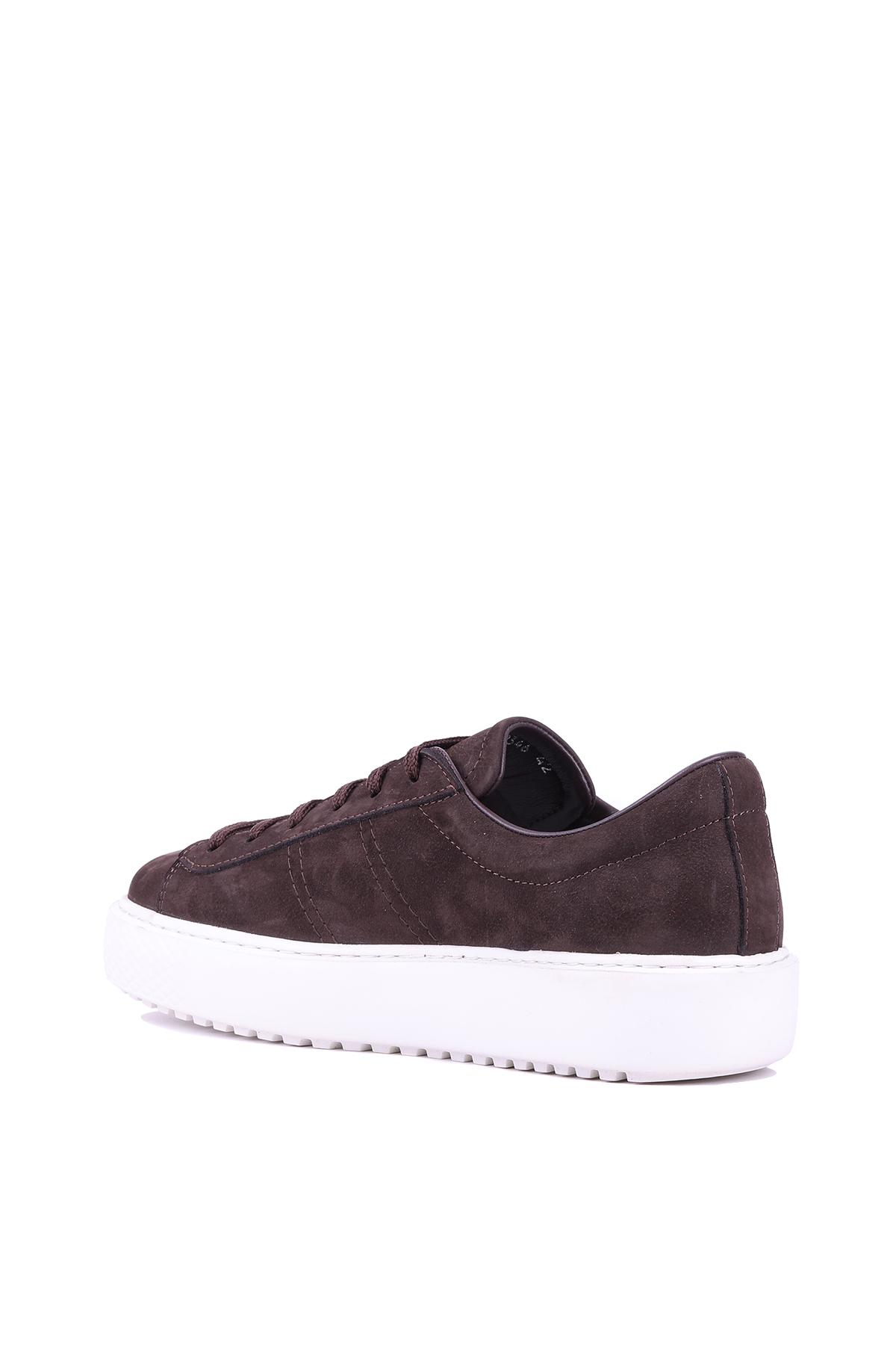 Shoetyle - Hakiki Nubuk Deri Kahverengi Erkek Sneaker - 666-01-0346