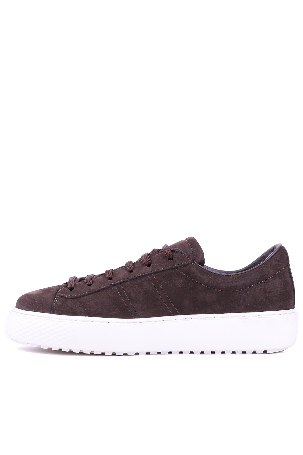 Shoetyle - Hakiki Nubuk Deri Kahverengi Erkek Sneaker - 666-01-0346