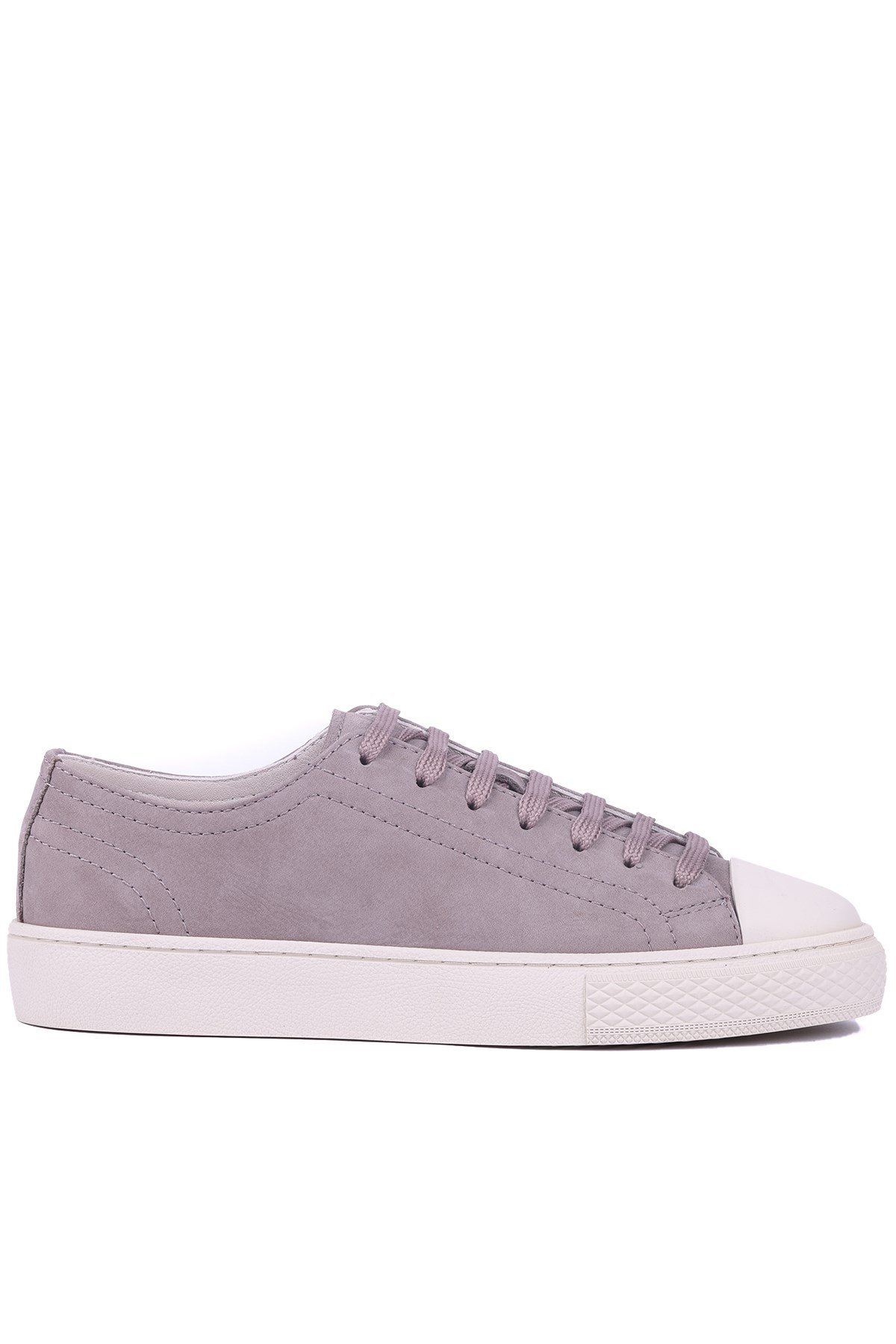 Shoetyle - Hakiki Nubuk Deri Vizon Rengi Erkek Sneaker - 666-0381