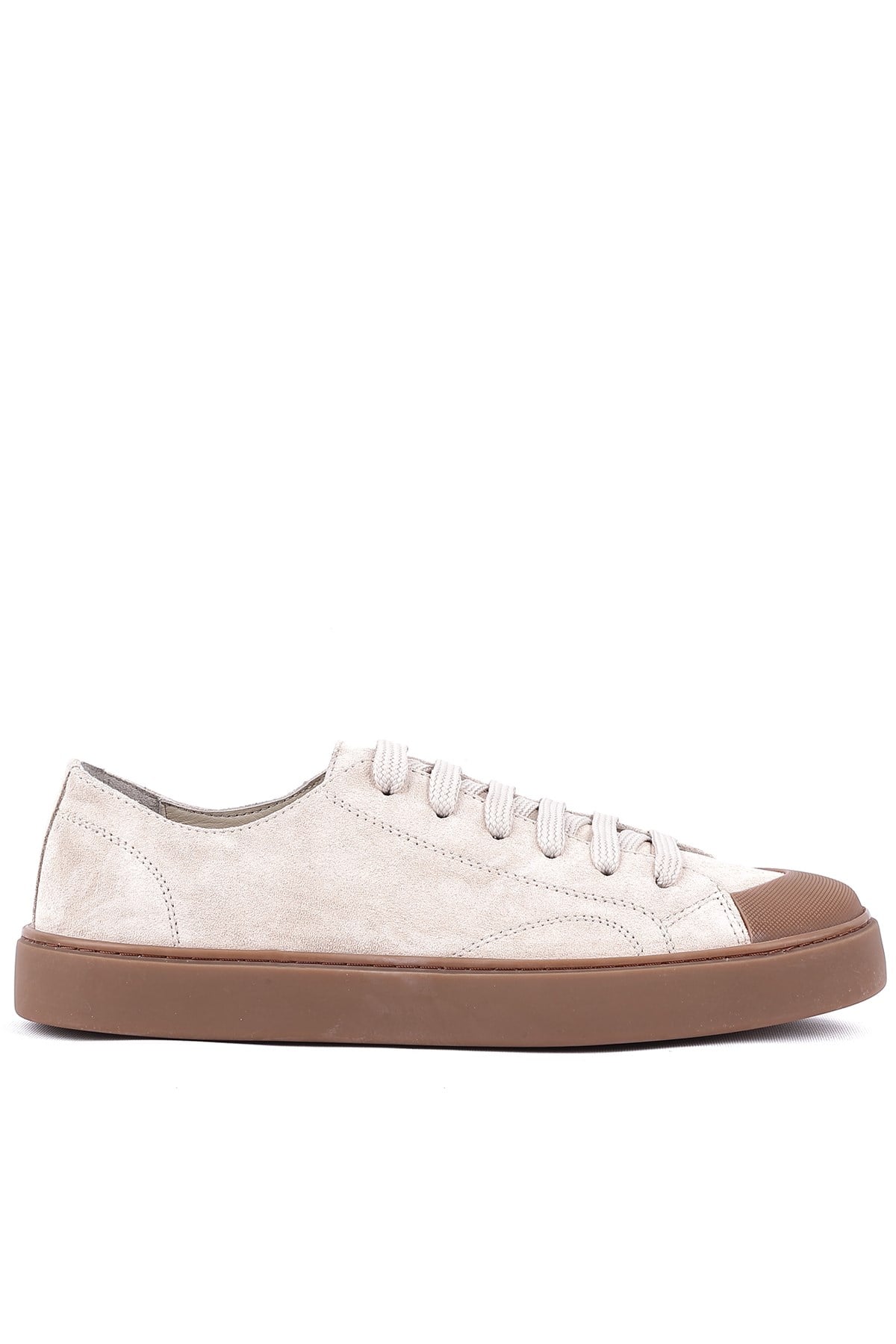 Shoetyle - Hakiki Süet Deri Bej Rengi Erkek Sneaker - 666-01-03