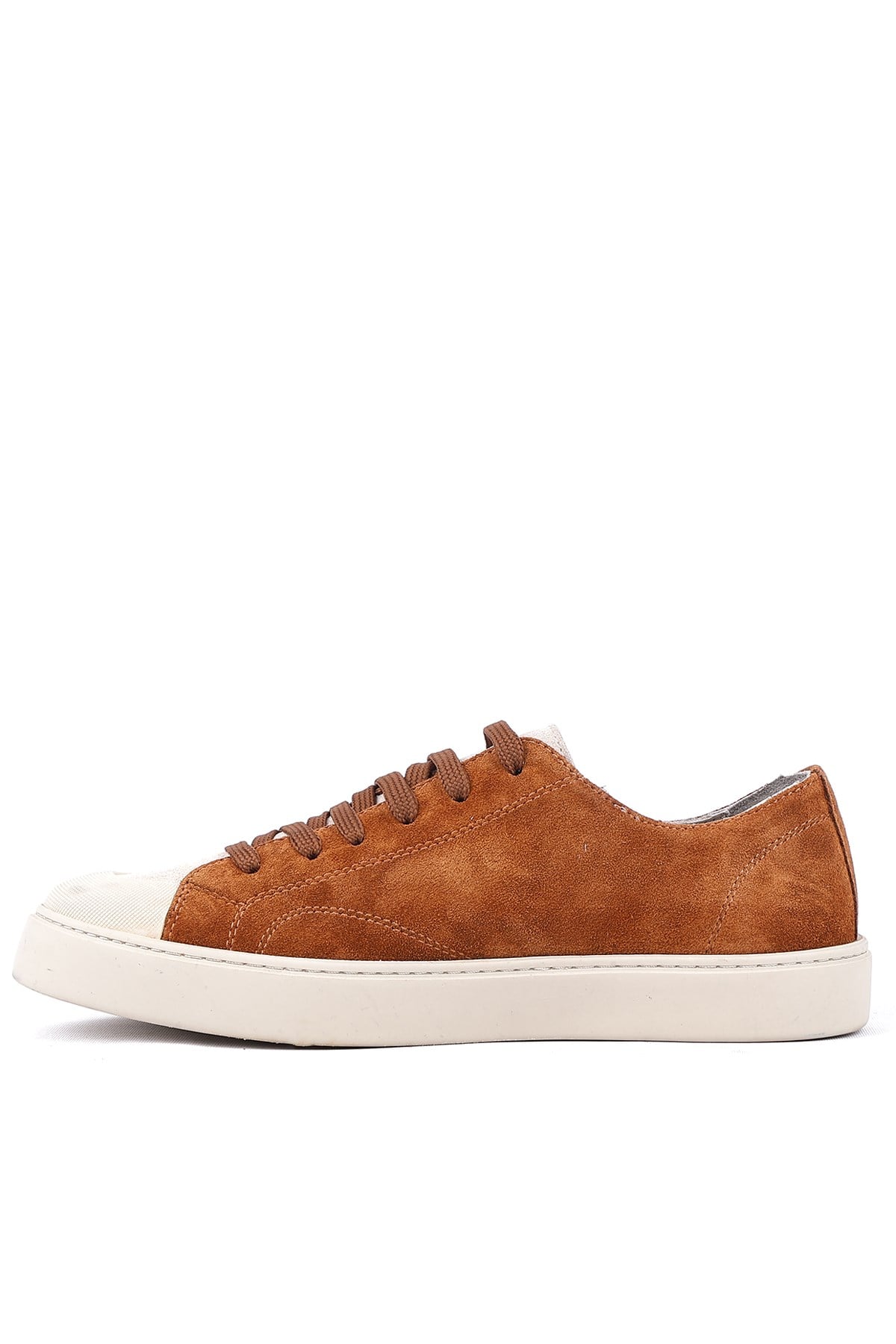 Shoetyle - Hakiki Süet Deri Taba Rengi Erkek Sneaker - 666-01-03 