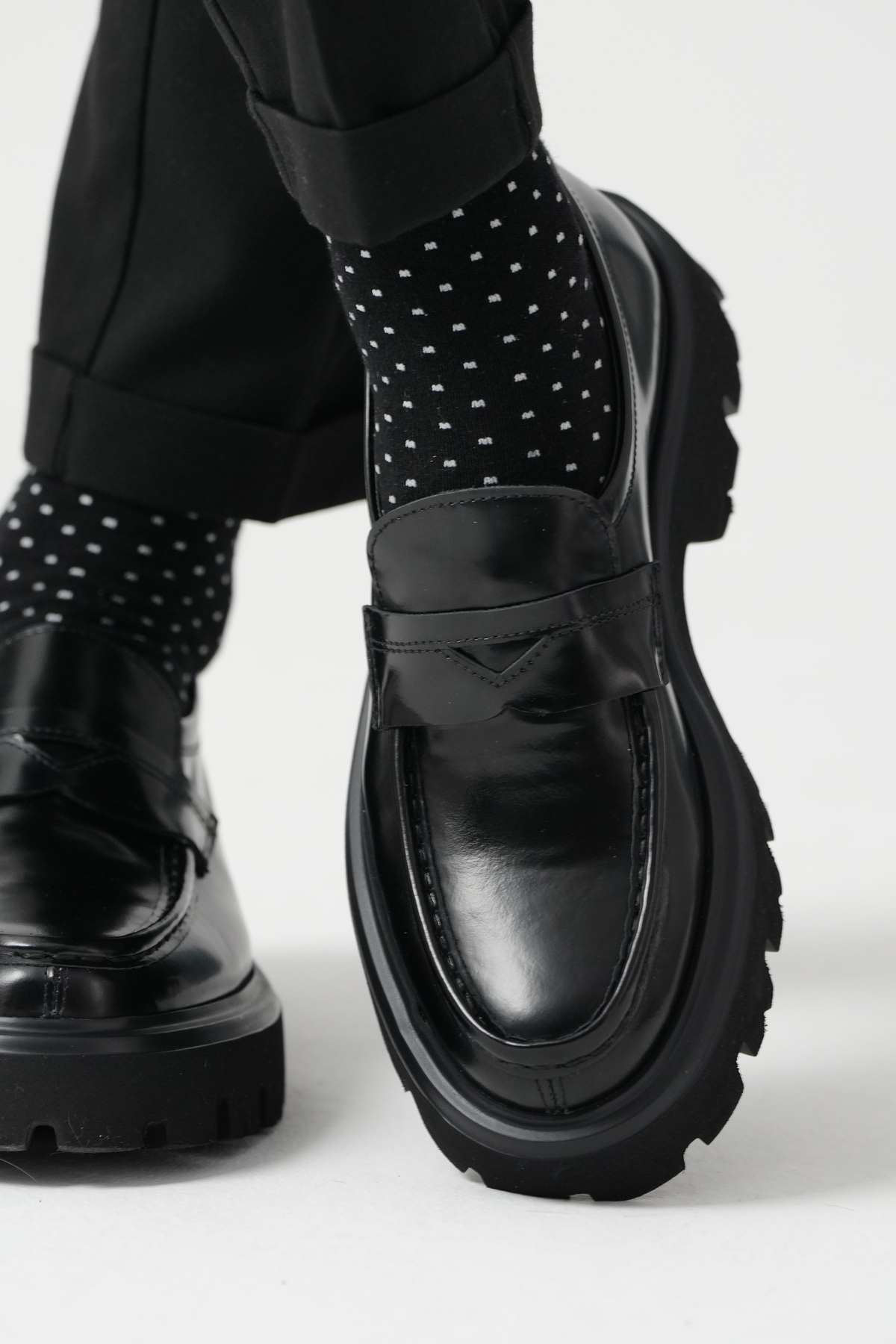 Shoetyle - Siyah Hakiki Açma Deri Erkek Loafer - 115-K622