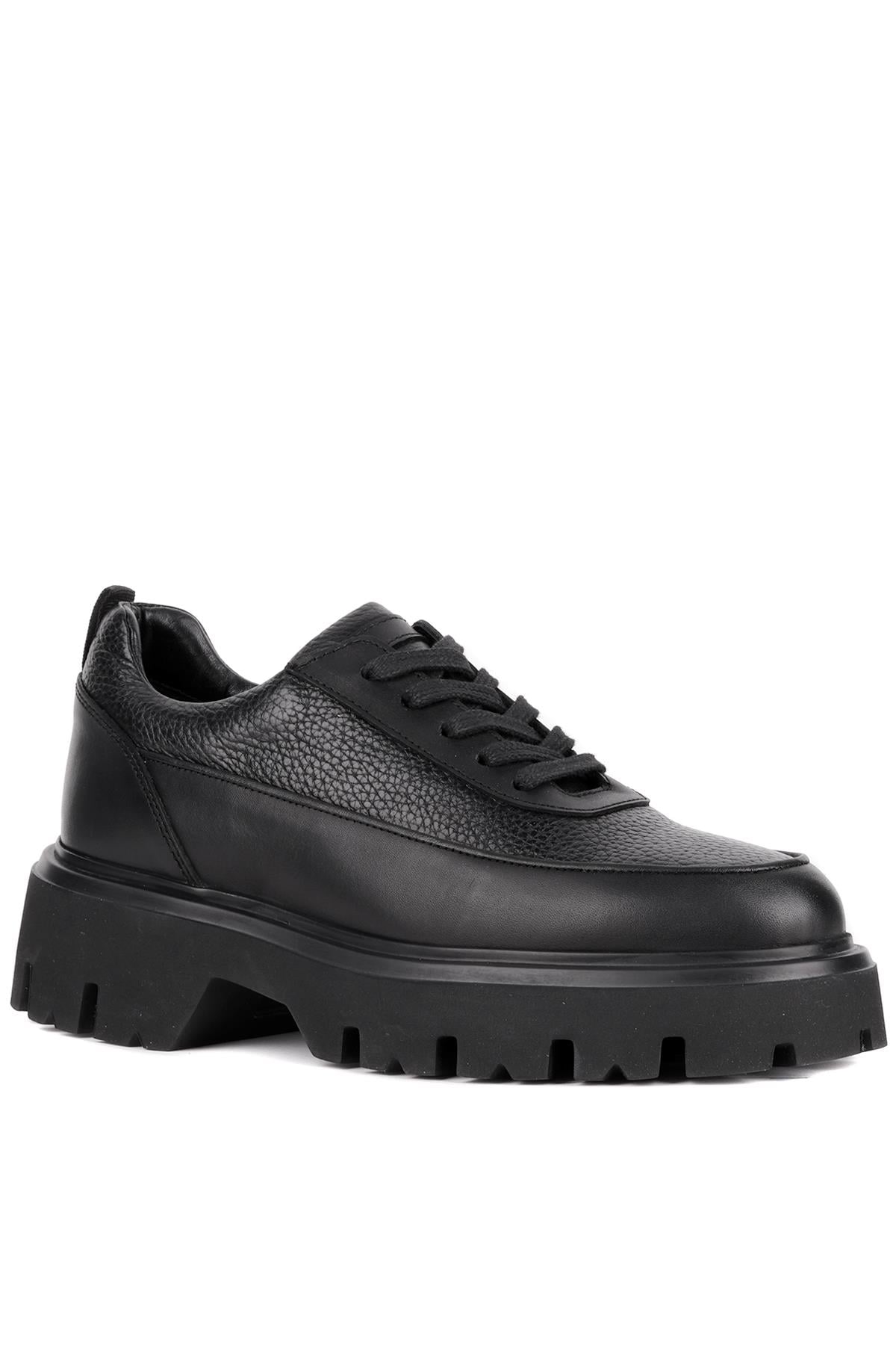 115-K534 Erkek Ayakkabı DERİ SİYAH