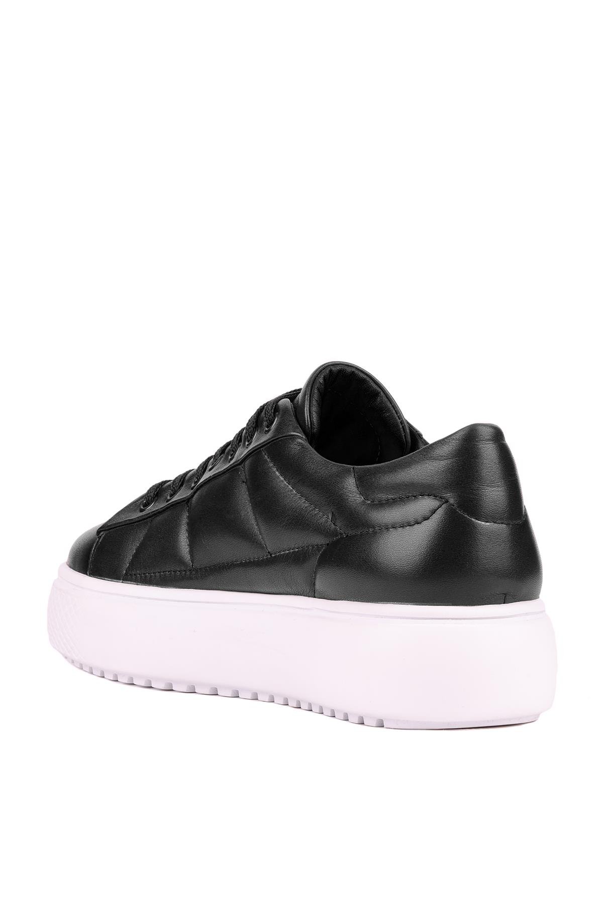 Shoetyle - Siyah Hakiki Deri Bağcıklı Erkek Ayakkabı 666-1801